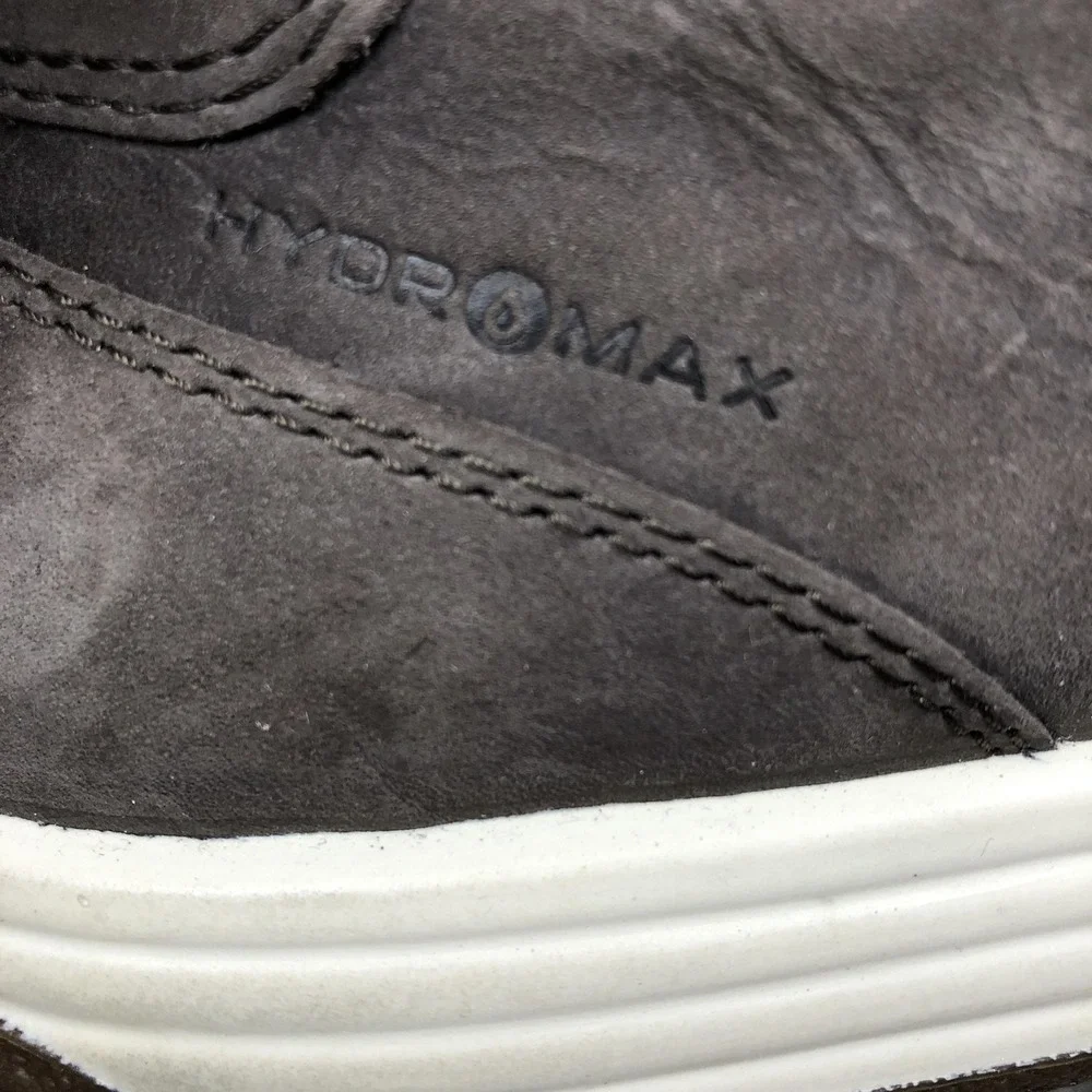 Ecco Shoes Womens Size 10.5 Brown Leather‎ Hydromax Walking Casual Sneakers